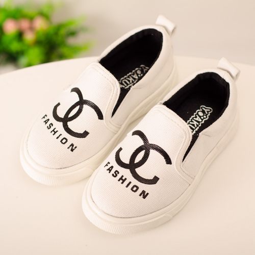 Chaussures de tennis enfants en toile pour printemps - semelle caoutchouc Ref 1035764