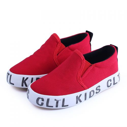 Chaussures de tennis enfants en toile pour printemps - semelle caoutchouc Ref 987384