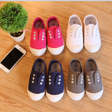 Chaussures de tennis enfants en toile pour Toute saison - Ref 987425