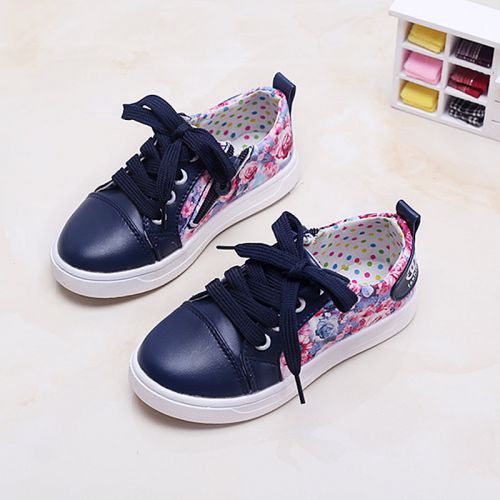 Chaussures de tennis enfants en similicuir pour Toute saison - semelle caoutchouc naturel Ref 987450