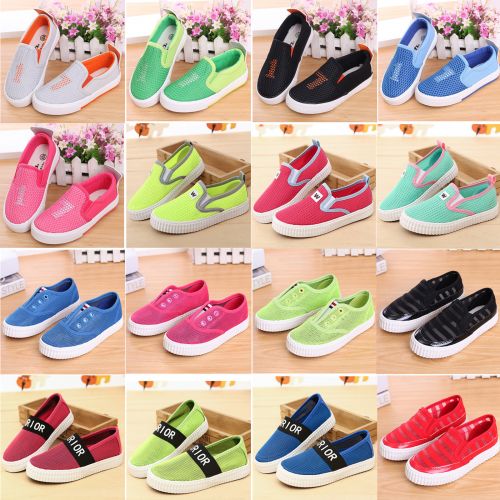 Chaussures de tennis enfants en toile WARRIOR pour été - semelle caoutchouc Ref 987456