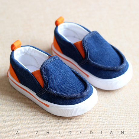 Chaussures de tennis enfants en toile pour printemps - semelle caoutchouc Ref 987474