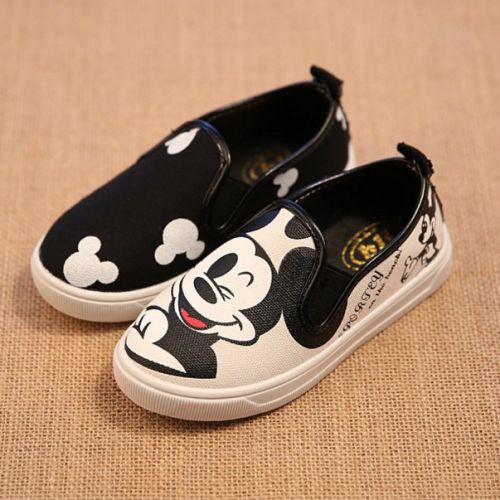 Chaussures de tennis enfants en toile pour printemps - semelle caoutchouc Ref 987475