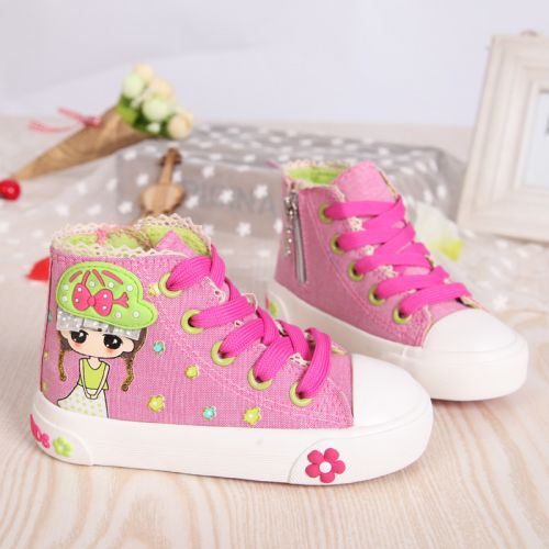 Chaussures de tennis enfants en toile pour Toute saison - Ref 987535