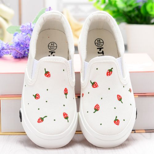 Chaussures de tennis enfants en toile pour été - Ref 987566