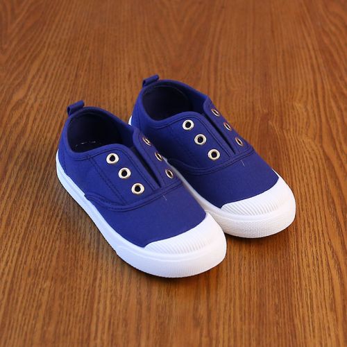 Chaussures de tennis enfants en toile creux pour printemps - semelle caoutchouc antidérapant Ref 987635