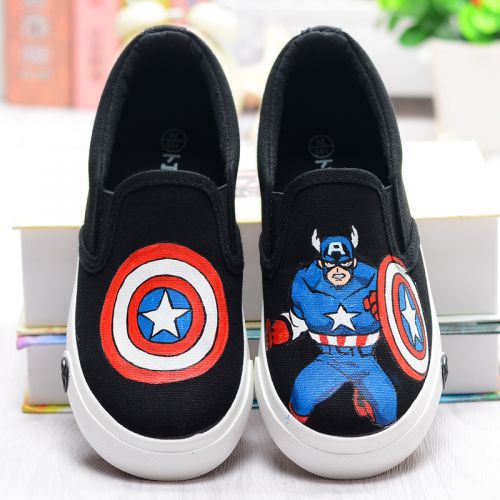 Chaussures de tennis enfants en toile pour printemps - Ref 987678