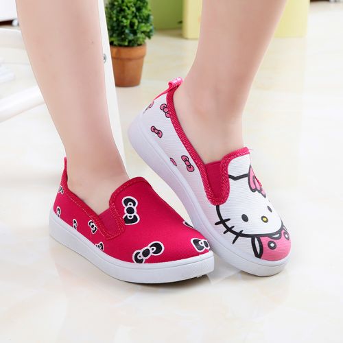 Chaussures de tennis enfants en toile CONNCHE pour printemps - semelle caoutchouc antidérapant Ref 987704