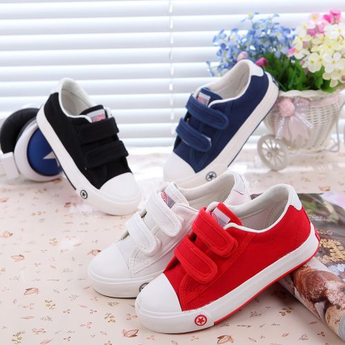 Chaussures de tennis enfants en toile LLXAOXION pour printemps - semelle caoutchouc Ref 987737