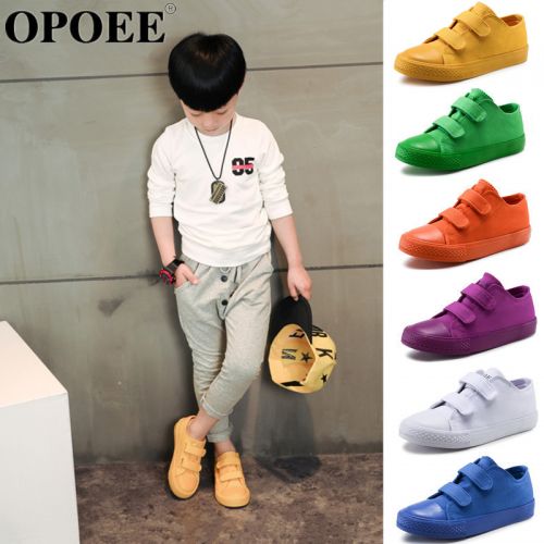 Chaussures de tennis enfants en toile OPOEE pour printemps - semelle caoutchouc Ref 987774