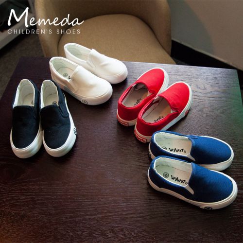 Chaussures de tennis enfants en toile pour printemps - semelle caoutchouc Ref 987784