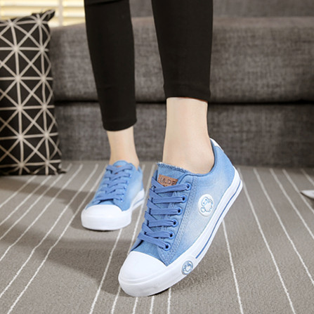 Chaussures de tennis enfants en toile pour printemps - semelle caoutchouc Ref 987786