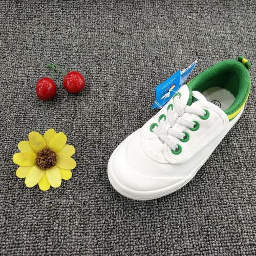 Chaussures de tennis enfants en toile pour printemps - semelle caoutchouc Ref 987805