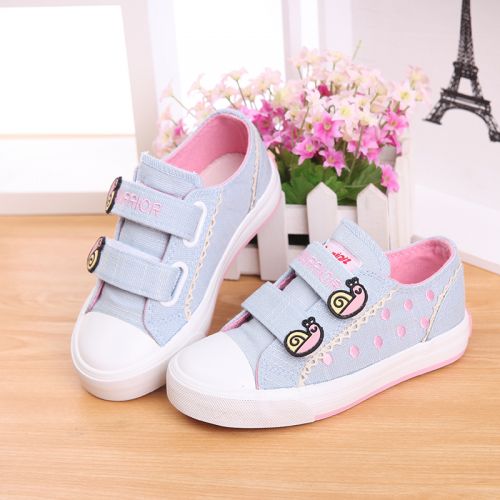 Chaussures de tennis enfants en toile WARRIOR pour printemps - semelle caoutchouc antidérapant Ref 987806