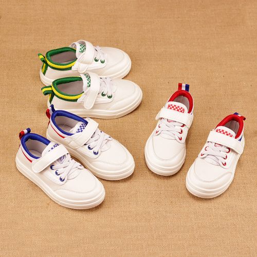 Chaussures de tennis enfants en toile pour printemps - semelle caoutchouc naturel Ref 987810