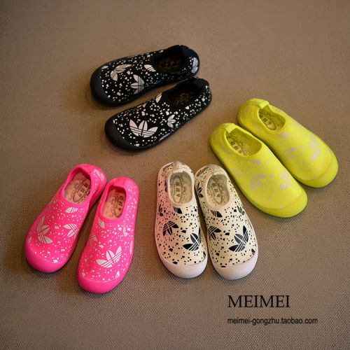 Chaussures de tennis enfants en toile pour printemps - semelle caoutchouc antidérapant Ref 988041