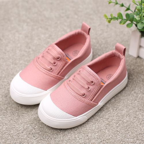 Chaussures de tennis enfants en toile pour printemps - semelle caoutchouc naturel Ref 988116