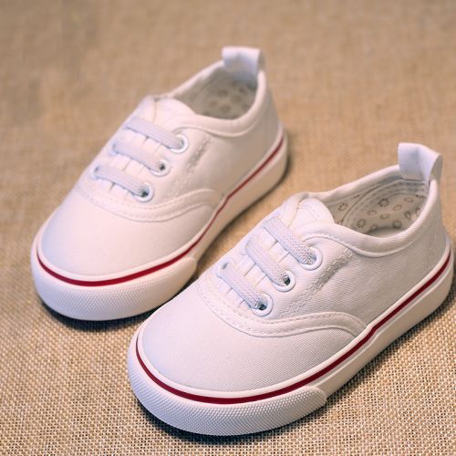 Chaussures de tennis enfants en toile pour printemps - Ref 988121