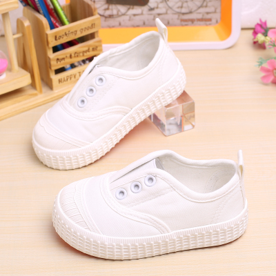 Chaussures de tennis enfants en toile pour printemps - semelle caoutchouc antidérapant Ref 988130