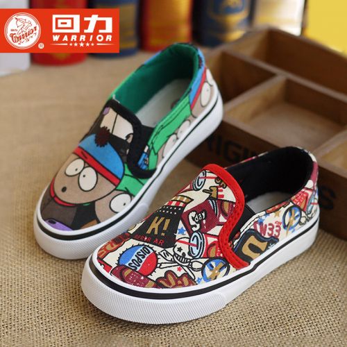 Chaussures de tennis enfants en toile WARRIOR pour printemps - Ref 988150