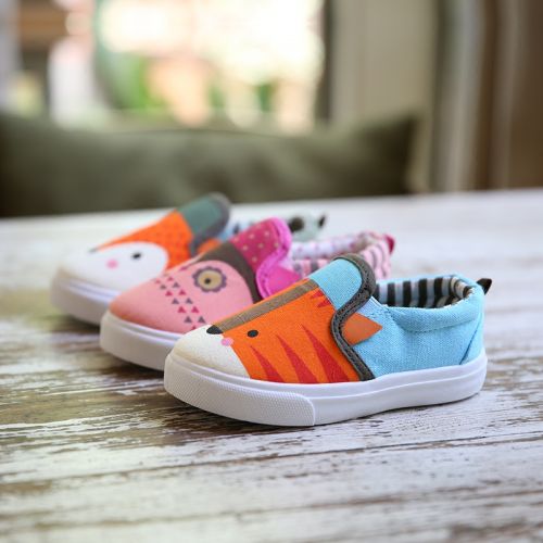 Chaussures de tennis enfants en toile pour Toute saison - semelle caoutchouc Ref 988156