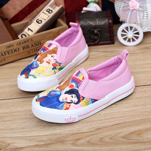 Chaussures de tennis enfants en toile pour printemps - semelle caoutchouc Ref 988223