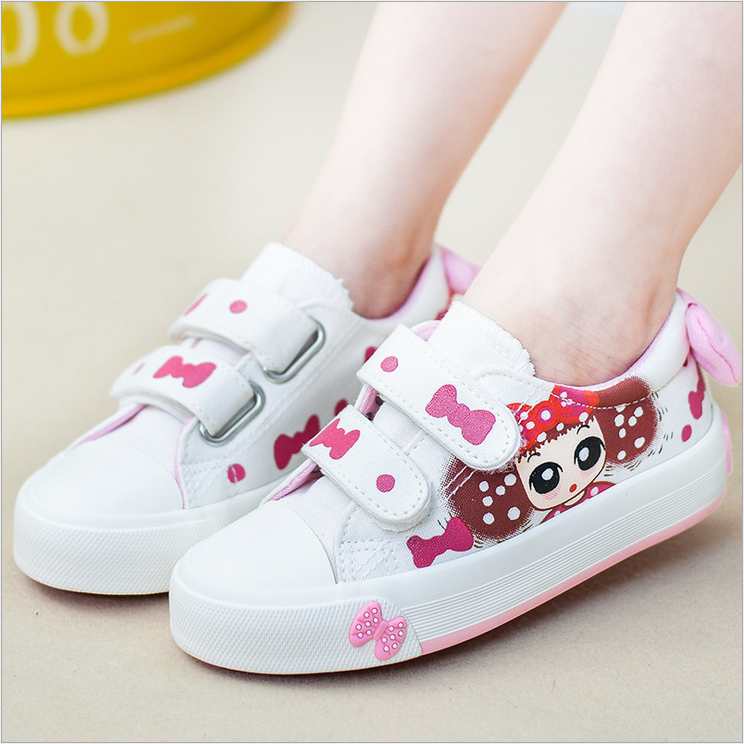 Chaussures de tennis enfants en toile pour Toute saison - semelle caoutchouc Ref 988232