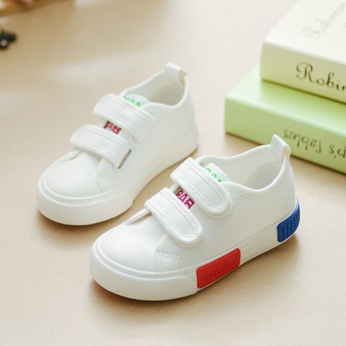Chaussures de tennis enfants en toile SAMISOBO pour printemps - semelle caoutchouc naturel Ref 988250