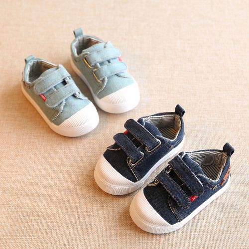 Chaussures de tennis enfants en toile pour printemps - semelle plastique Ref 988285
