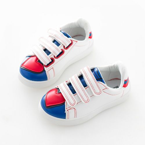 Chaussures de tennis enfants en similicuir pour printemps - semelle caoutchouc Ref 988294