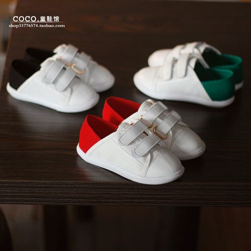 Chaussures de tennis enfants en toile pour printemps - semelle caoutchouc antidérapant Ref 988333