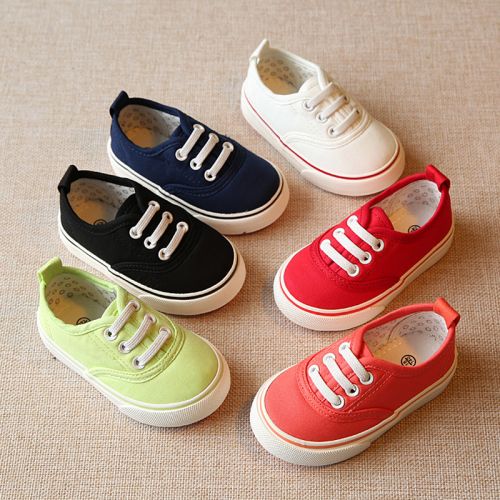 Chaussures de tennis enfants en toile pour printemps - semelle Ref 988341