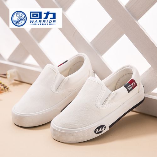 Chaussures de tennis enfants en toile WARRIOR pour printemps - semelle caoutchouc Ref 988381