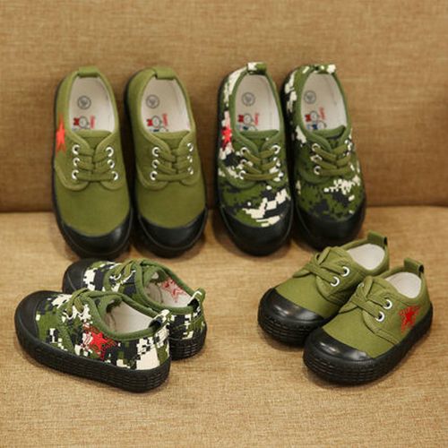 Chaussures de tennis enfants en toile pour printemps - semelle caoutchouc naturel Ref 988400