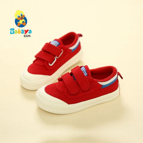 Chaussures de tennis enfants en toile pour printemps - semelle caoutchouc Ref 988443