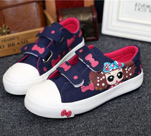 Chaussures de tennis enfants en toile pour Toute saison - Ref 988450