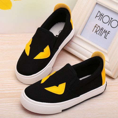 Chaussures de tennis enfants en toile LLXAOXION pour printemps - semelle caoutchouc Ref 988452