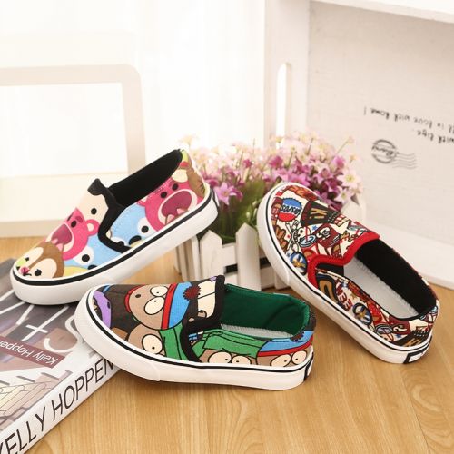 Chaussures de tennis enfants en toile WARRIOR pour printemps - semelle caoutchouc naturel Ref 988459