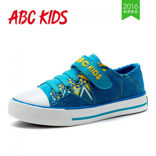 Chaussures de tennis enfants en toile ABCKIDS pour printemps - semelle caoutchouc antidérapant Ref 988460