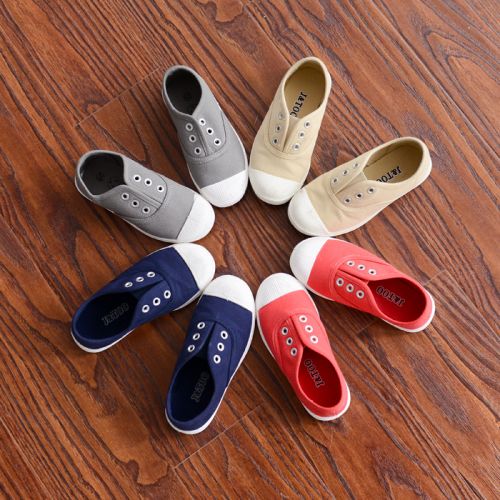 Chaussures de tennis enfants en toile pour été - semelle plastique Ref 988482