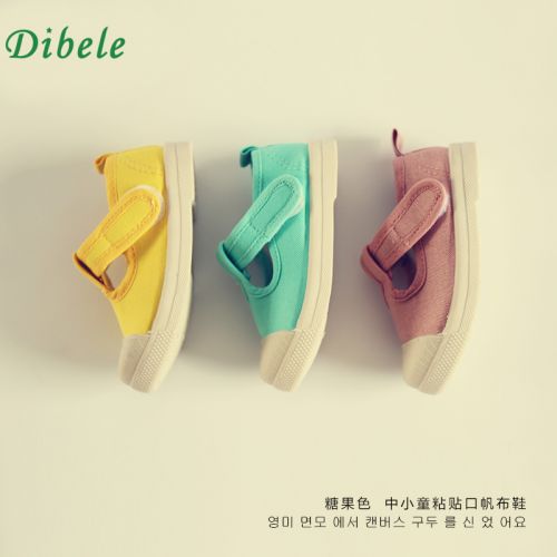 Chaussures de tennis enfants en toile DIBELE pour printemps - semelle caoutchouc naturel Ref 988526