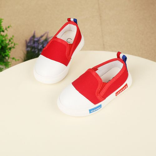 Chaussures de tennis enfants en toile pour printemps - semelle caoutchouc Ref 988633