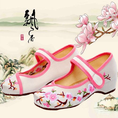 Chaussures de tennis enfants en toile brodé pour printemps - Ref 988645
