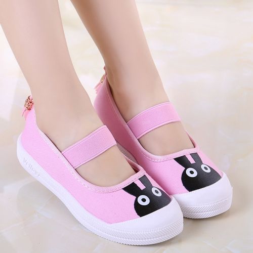 Chaussures de tennis enfants en toile houppe pour Toute saison - semelle caoutchouc Ref 988689