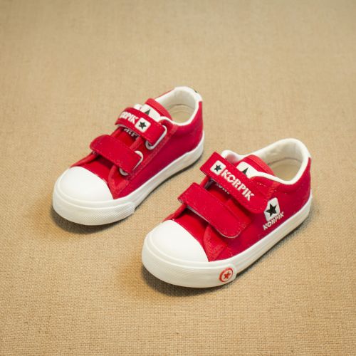 Chaussures de tennis enfants en toile pour printemps - semelle caoutchouc Ref 988725