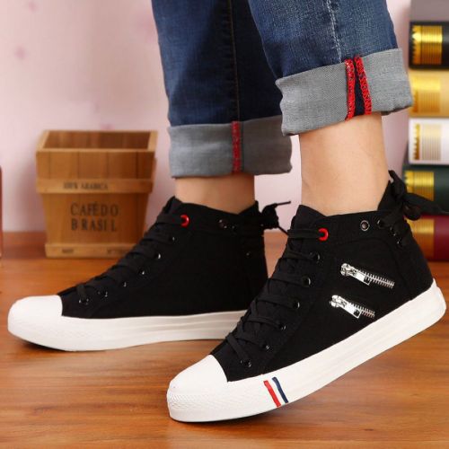 Chaussures de tennis homme jeunesse, 18-40 ans, pour hiver - loisir semelle caoutchouc Ref 957993