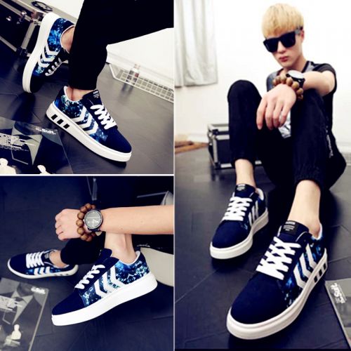 Chaussures de tennis homme jeunesse, 18-40 ans, DERAMA pour printemps - tendance des jeunes semelle caoutchouc Ref 95