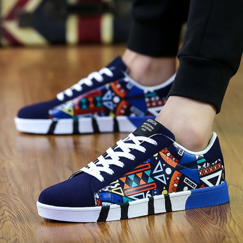 Chaussures de tennis homme jeunesse, 18-40 ans, pour printemps - tendance des jeunes semelle caoutcho