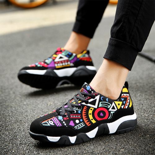 Chaussures de tennis homme jeunesse, 18-40 ans, pour printemps - tendance des jeunes semelle caoutchouc Ref 958709