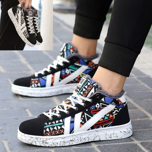 Chaussures de tennis homme , jeunesse, 18-40 ans, pour hiver - tendance des jeunes semelle caoutchouc